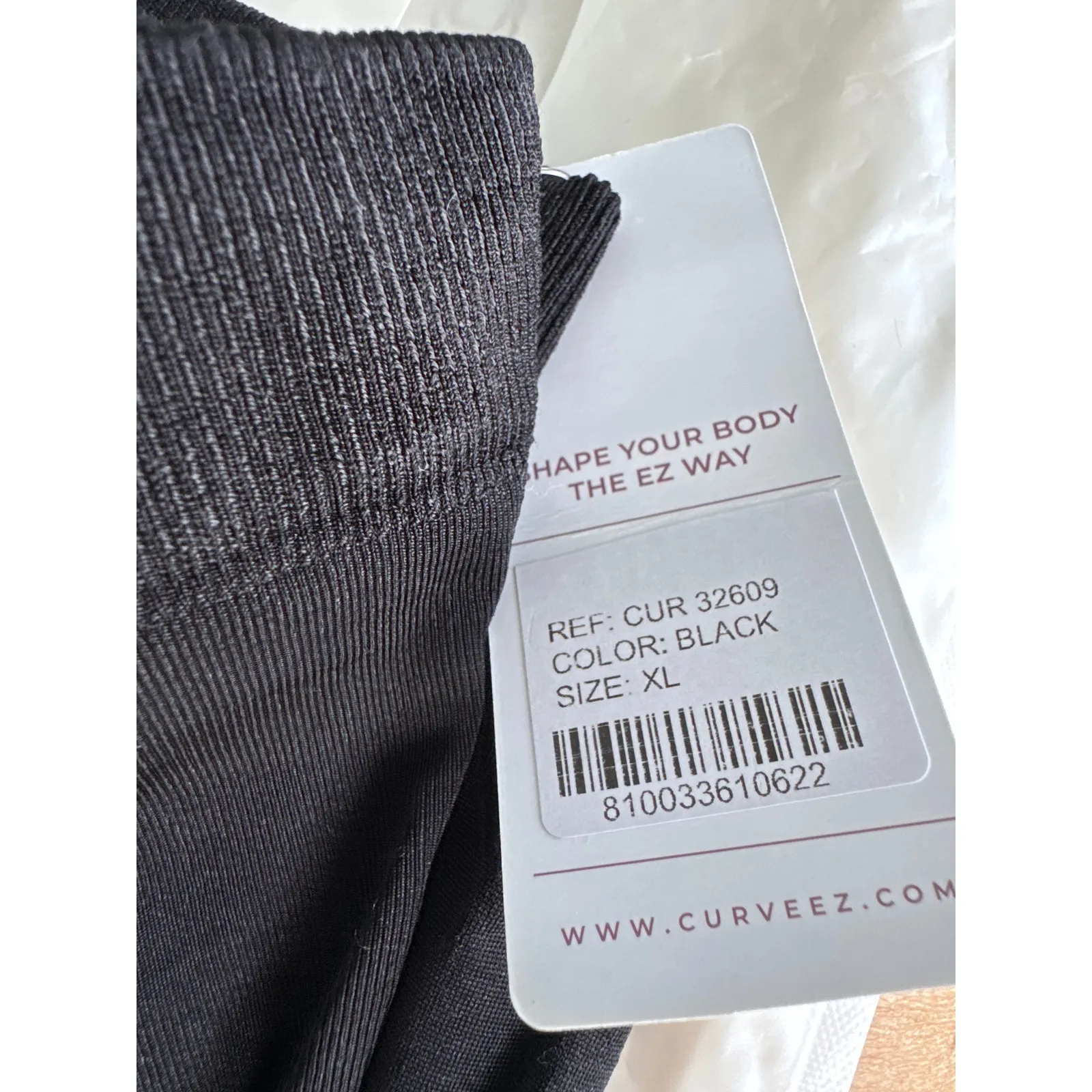 Brand New Curveez Women's Size XL Black Comfort Hi Waist Thigh Slimmer - Image 6