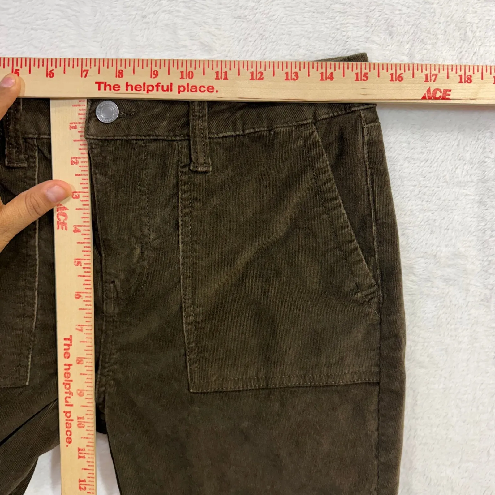 NoBoundaries 6 Brown Corduroy Flare Pants Y2K Retro Fall Minimalist Hippie Cozy - Image 5