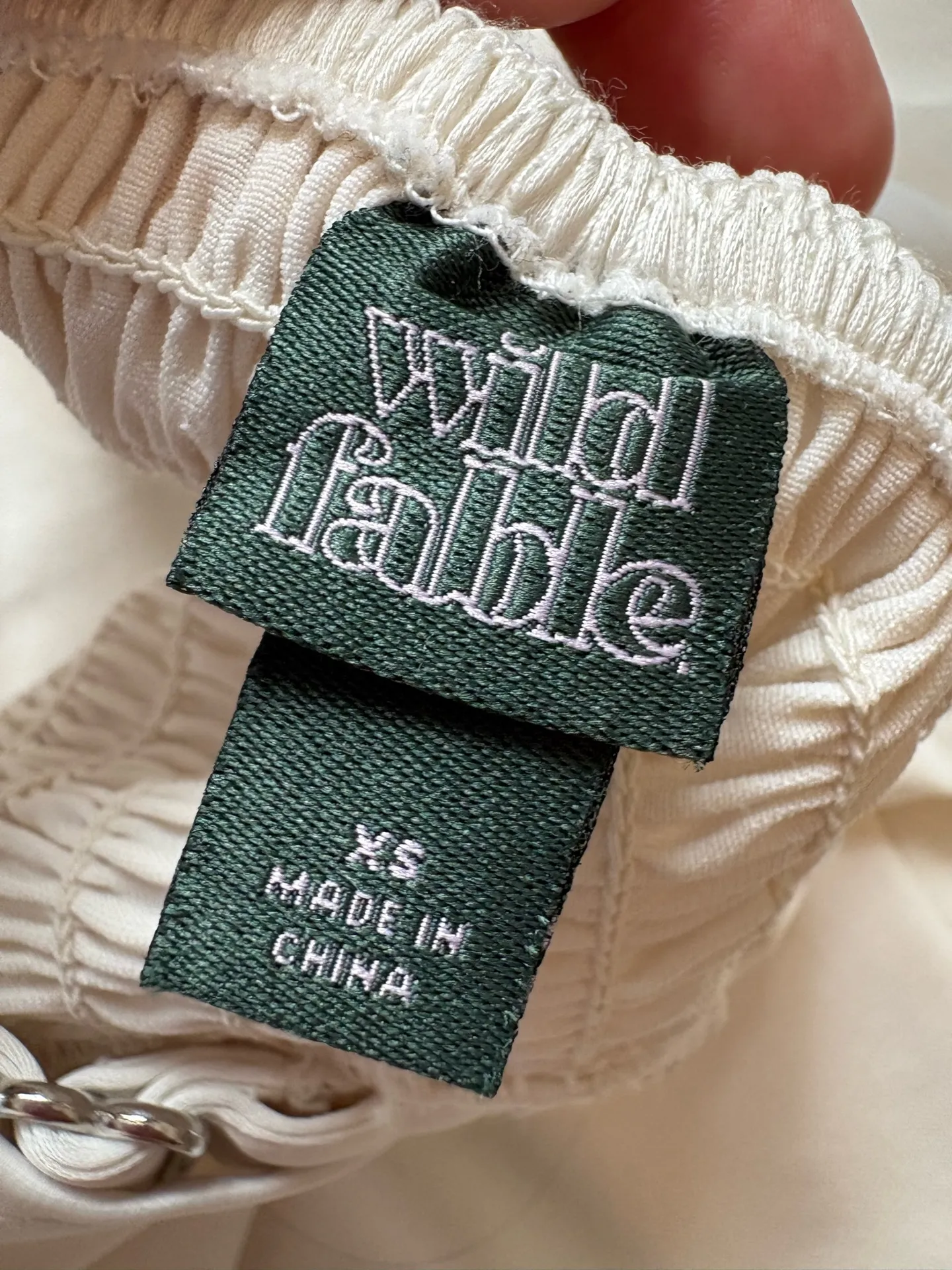 Sparkly Top Tank White Size XS - Image 3