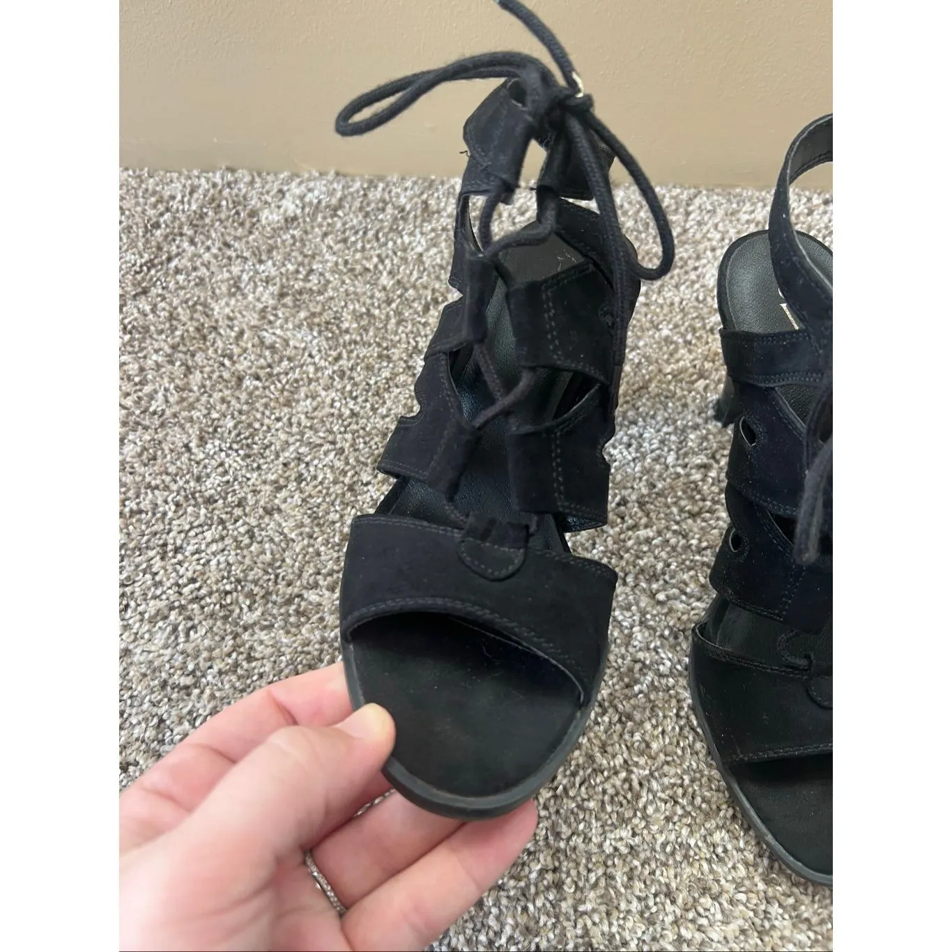 Simply Vera Vera Wang Black Heels Woman’s Size 7.5 Preowned - Image 7