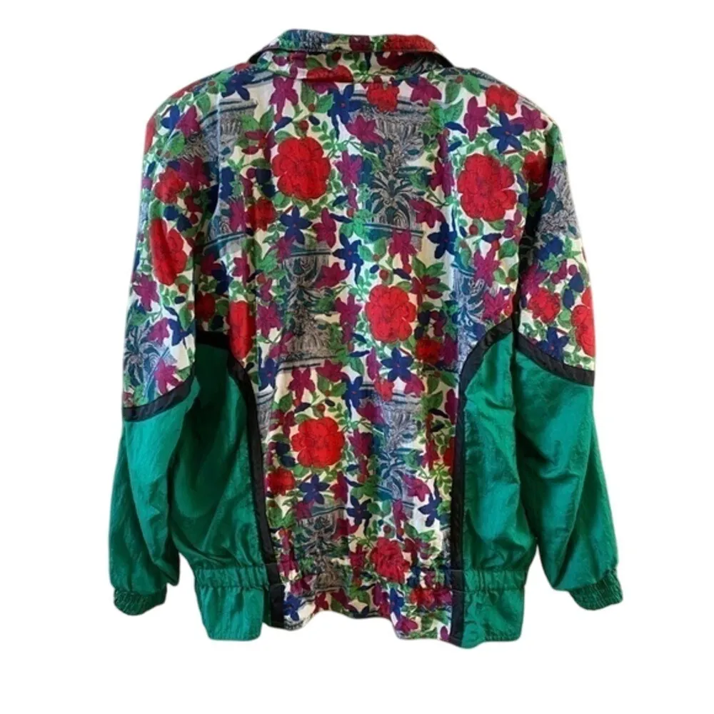 High Intensity‎ Windbreaker Track Jacket Multicolor Medium Vintage EUC - Image 3