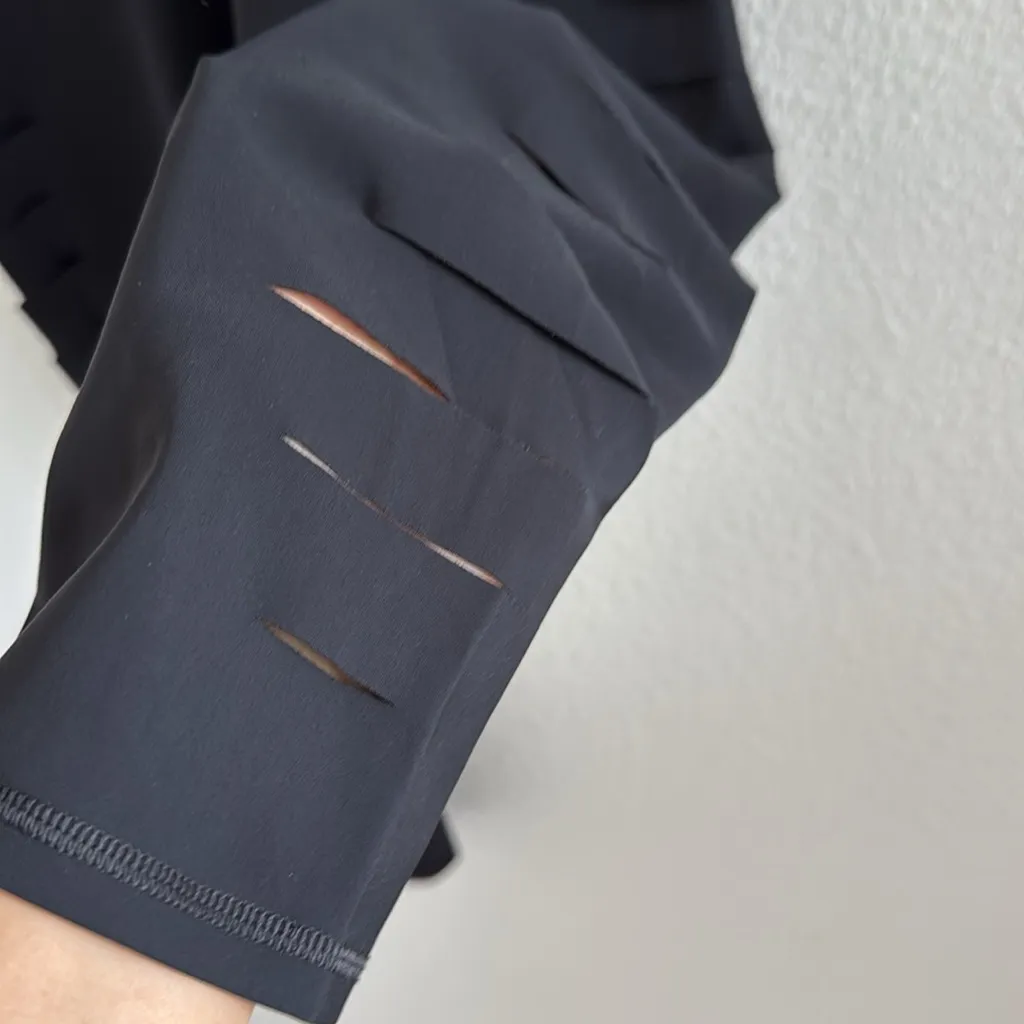 ALO Yoga Extreme Ripped Slash Warrior Legging Black High Rise Medium - Image 6