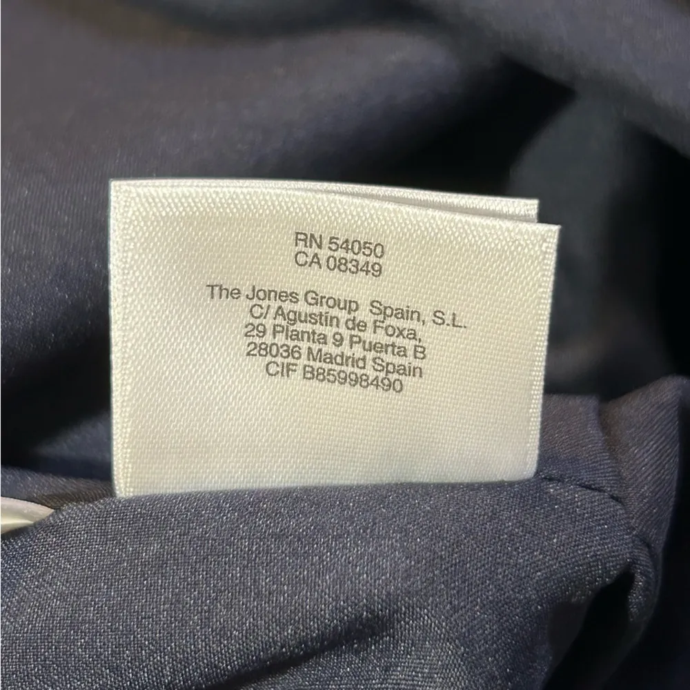 Jones New York Sleeveless Tri-Color Stretch Crepe Dress Tie Navy Size 6 NEW NWT - Image 16