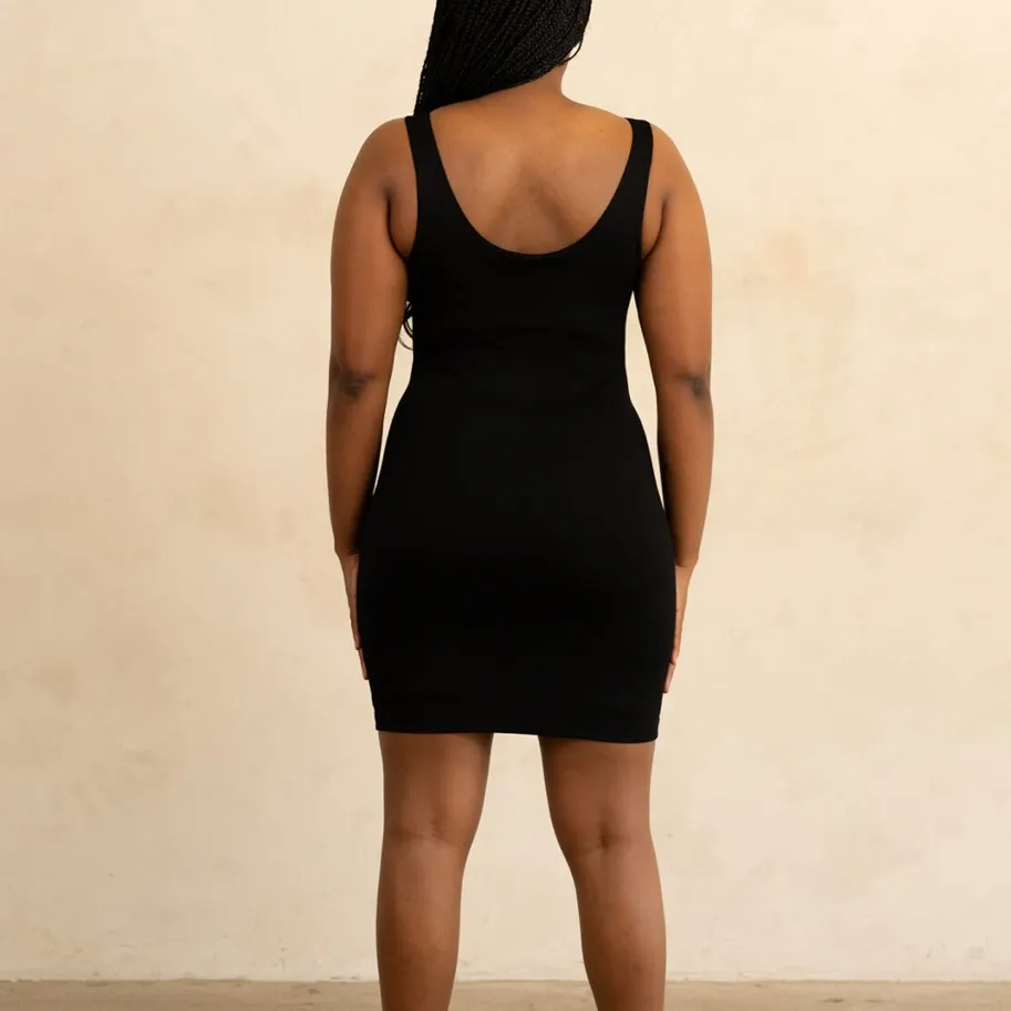 Sheer The Brand The Sculpting MINI Dress sz M $395 retail Black Size M - Image 3