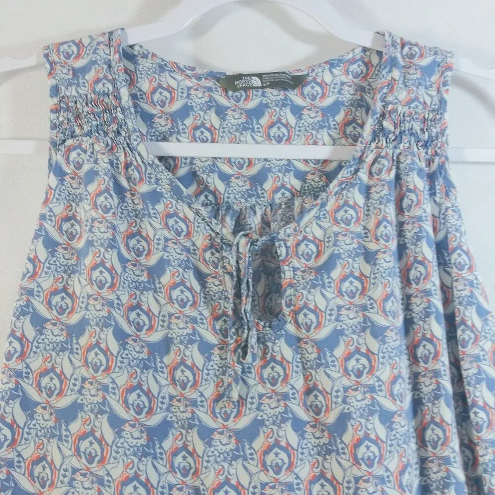 The North Face Floral Annabella Blue Floral Tank Outdoors  S - Image 4