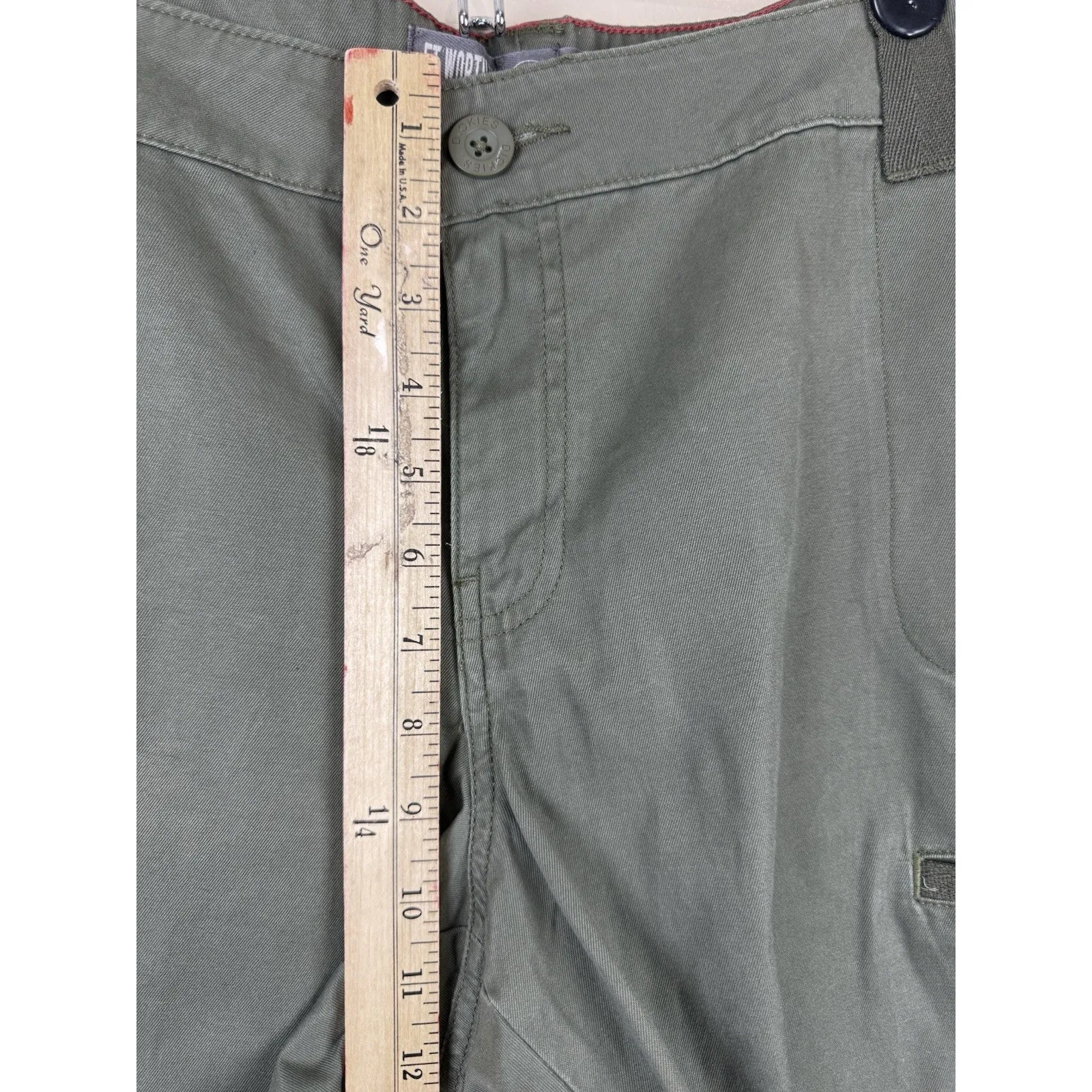 Dickies Women’s Relaxed Fit Cargo Shorts Green Size 18 NWT - Image 10