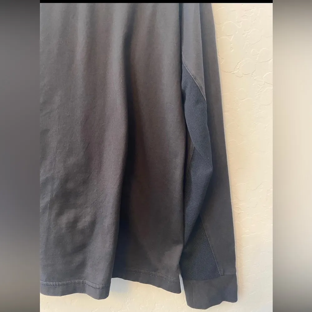 SanSoleil sun protection black long sleeve zip with leopard detail size M Size M - Image 10