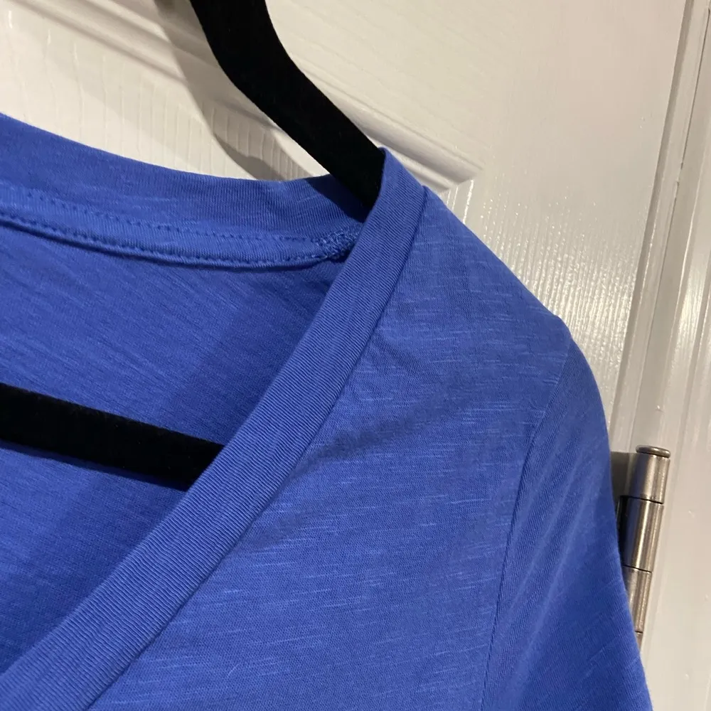 NWOT J. Crew Size XS Blue Slub Tee Shirt V Neck Short Sleeve Lightweight - Image 6