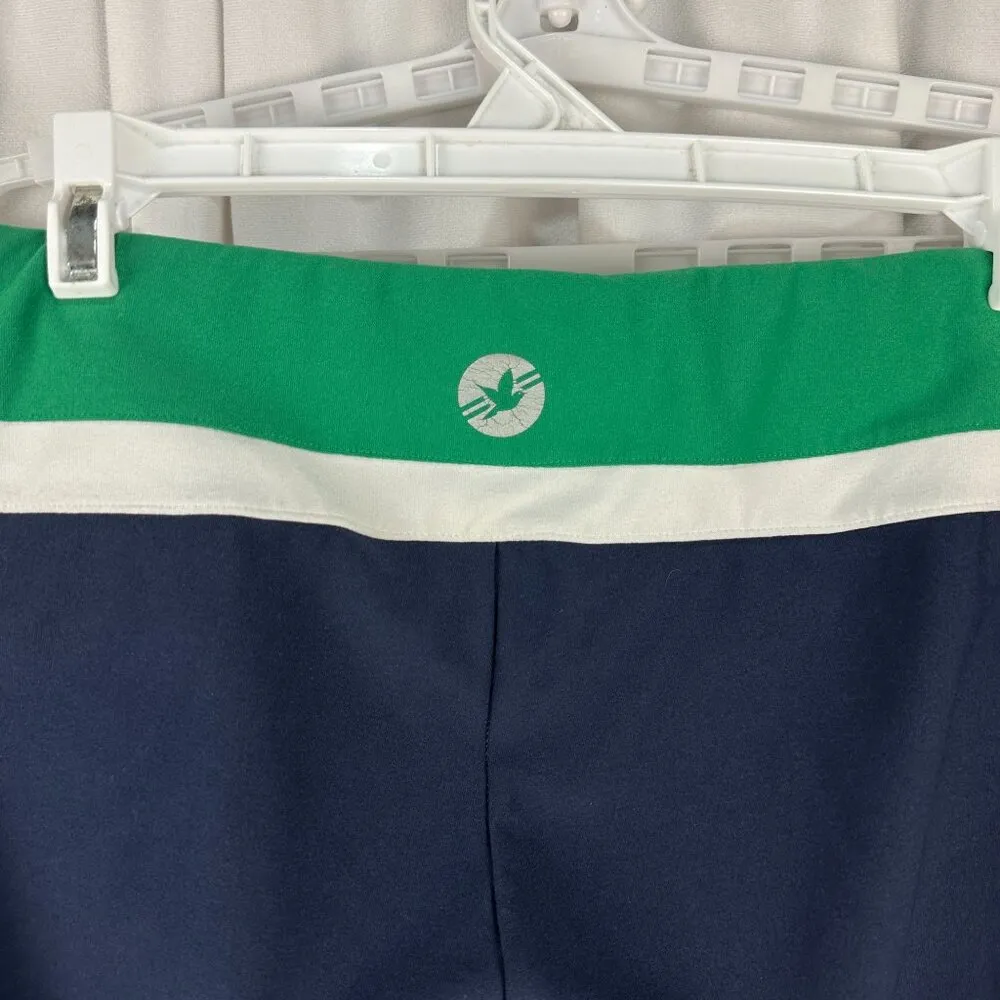 Aerie Fit Womens Workout Crop Pants Size S Green/White/Navy Polyester/Spandex - Image 3