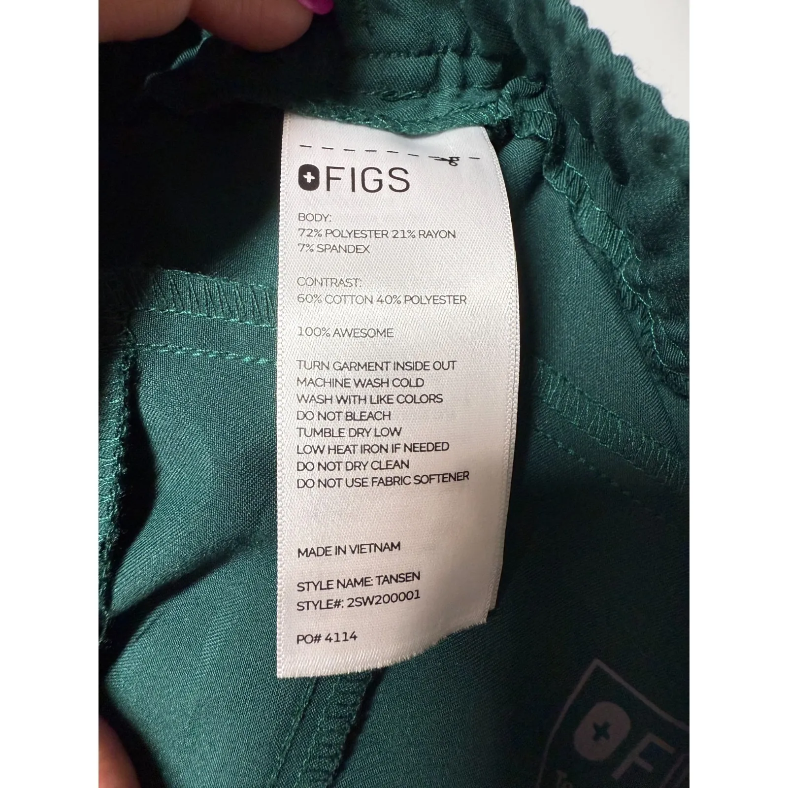 Figs‎ Tansen Jogger Scrub Pants Mens 5XL Green Nurse Medical - Image 4