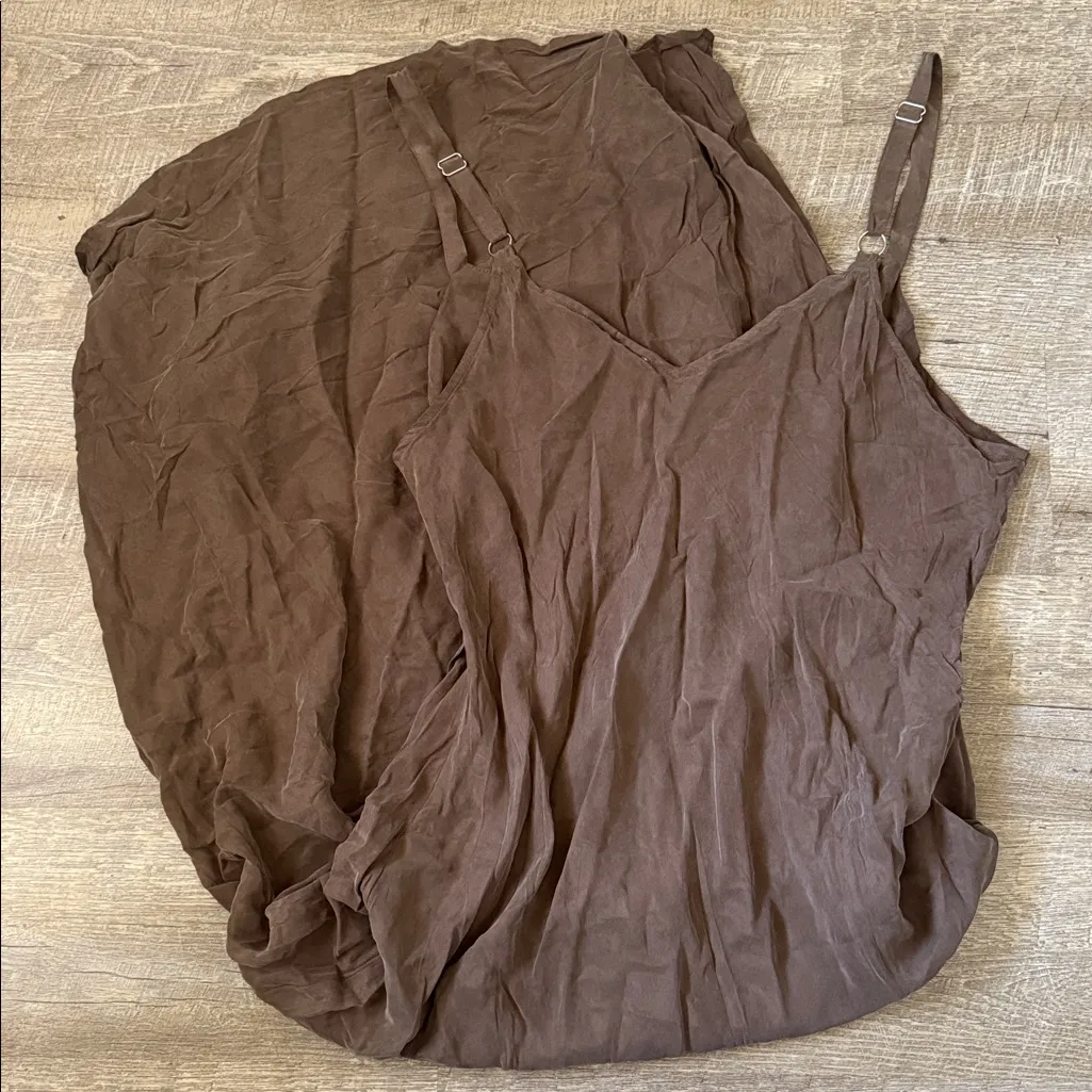 NWT Princess Polly Laurette Maxi Dress Brown Curve Size 18 - Image 5