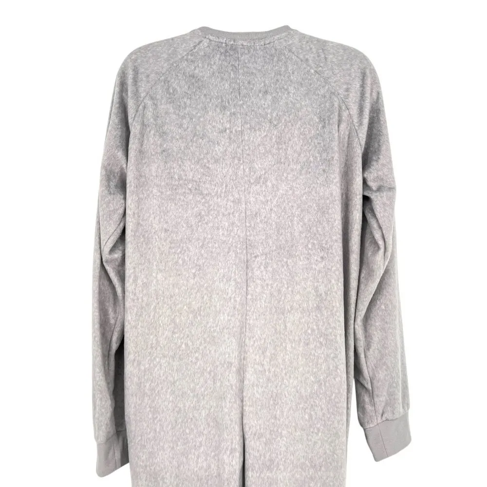 P.J. Salvage Womens Cat Face Gray One-Piece Pajama Onesie Size Large NWT - Image 4