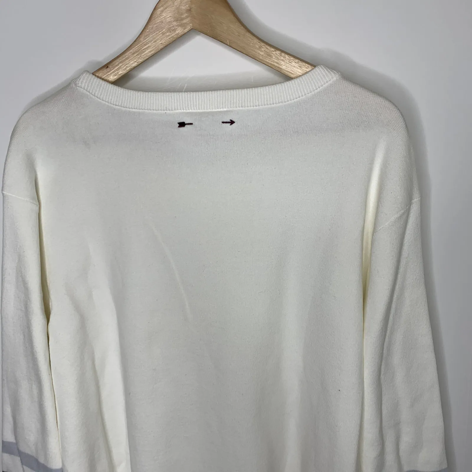 The Upside Halti Ulla White Oversized Knit Sweater Women's XL - Image 11
