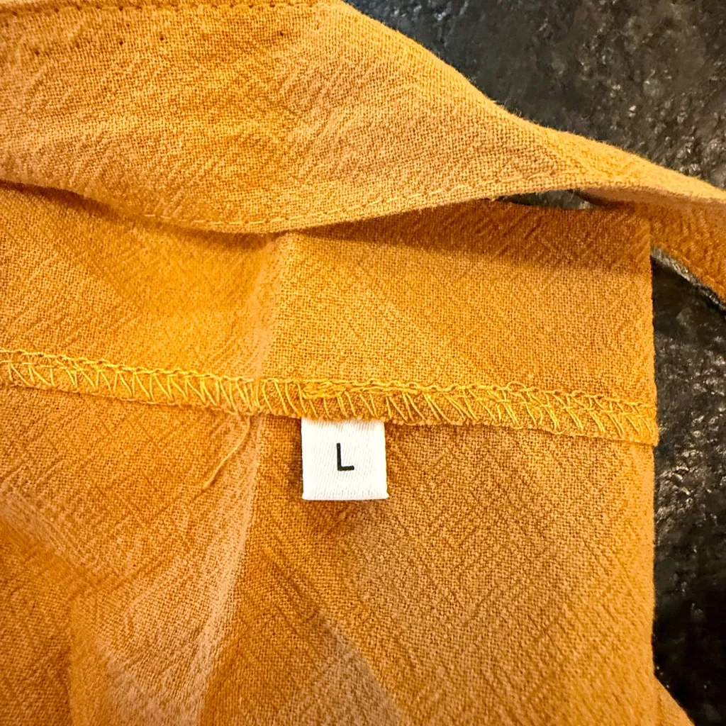 Yesno Rust Colored Jumpsuit Orange Size L - Image 8