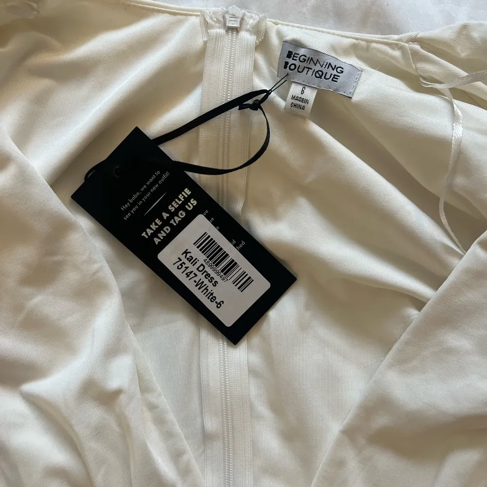 Beginning Boutique White Kali Dress NWT - Image 7