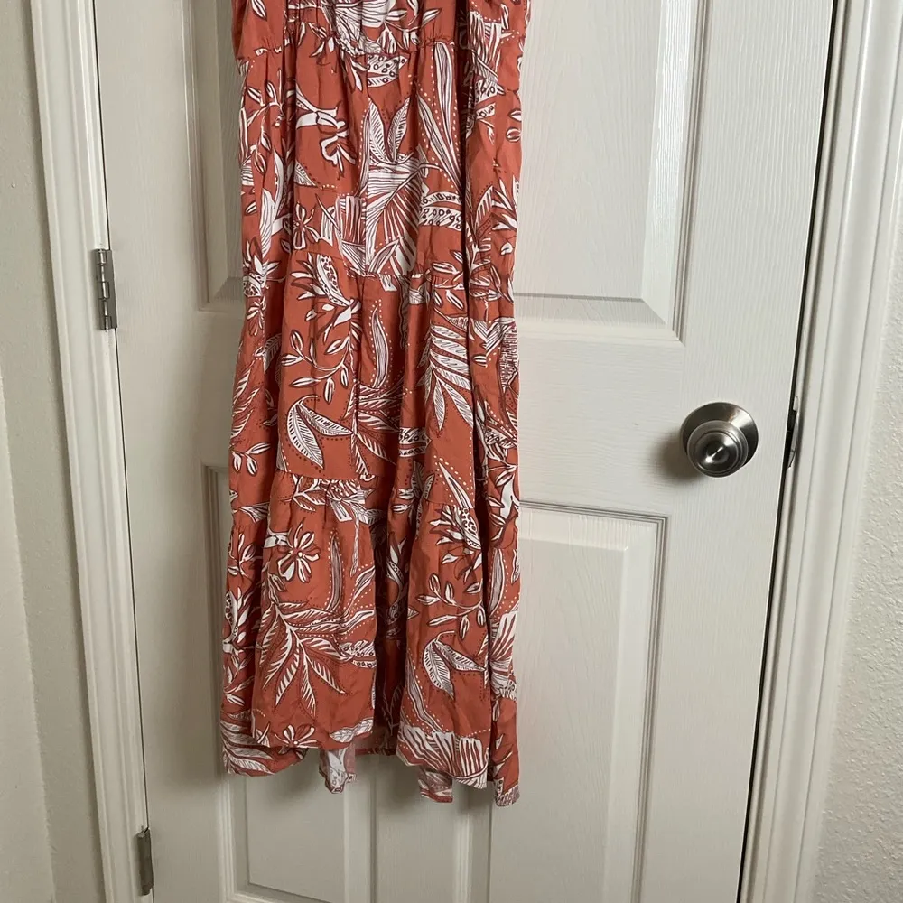 Wild Fable Floral Orange Sleeveless Dress size small - Image 7