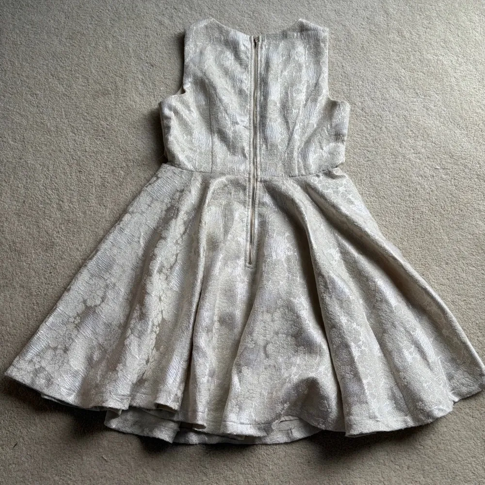 Blue Rain Gold Pleated Halter Mini Dress size S - Image 7