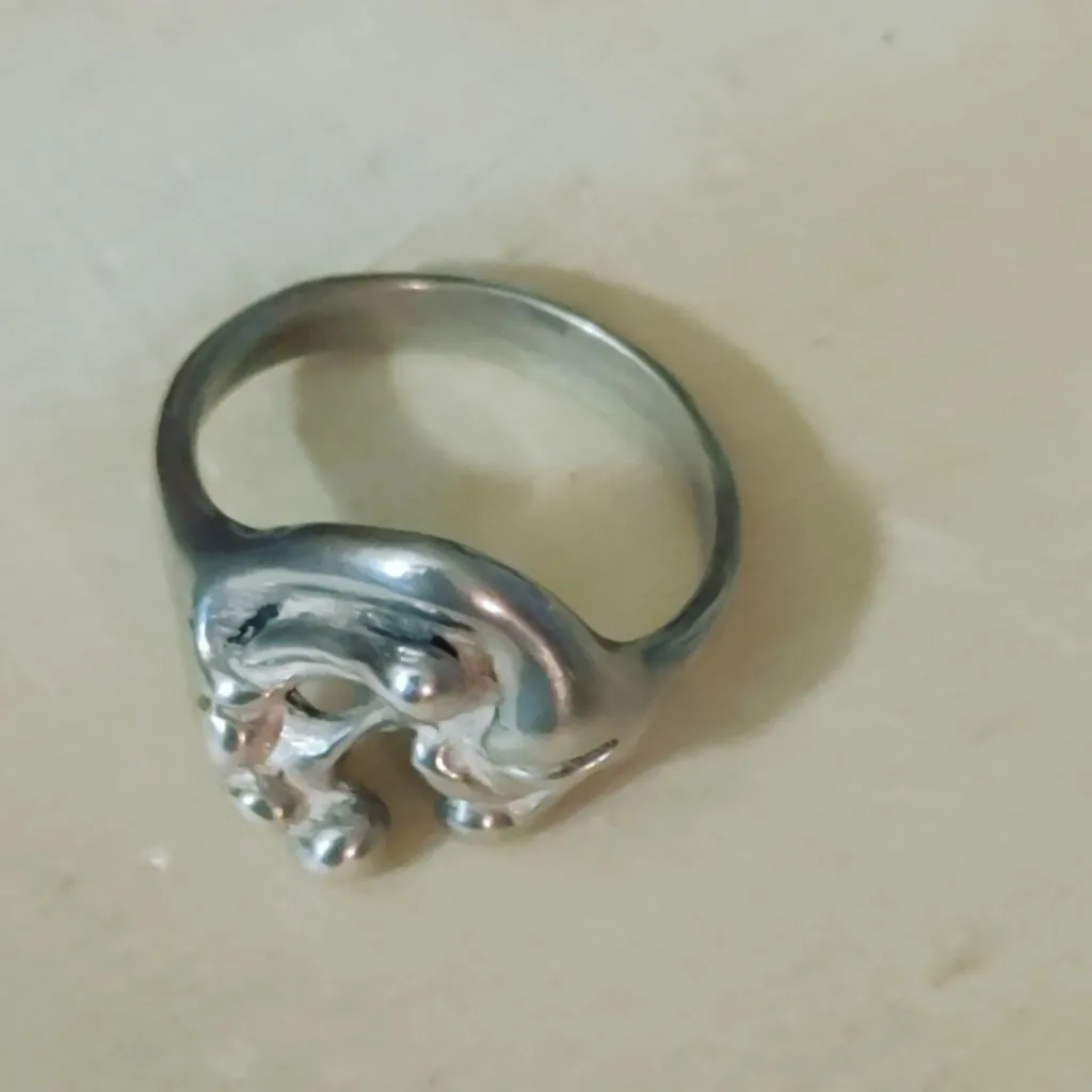 Embrace Ring Artistic Romantic Design Size 6.5 Vintage Sterling Silver Timeless - Image 11