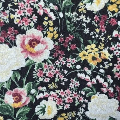 LEA & VIOLA Black‎ Floral Long Sleeve Wrap Mini Dress NWOT  Small - Image 9