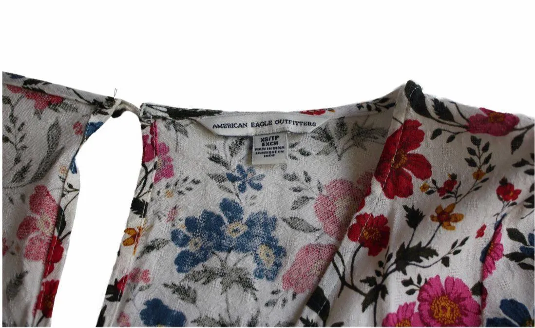 floral long sleeve romper - Image 3