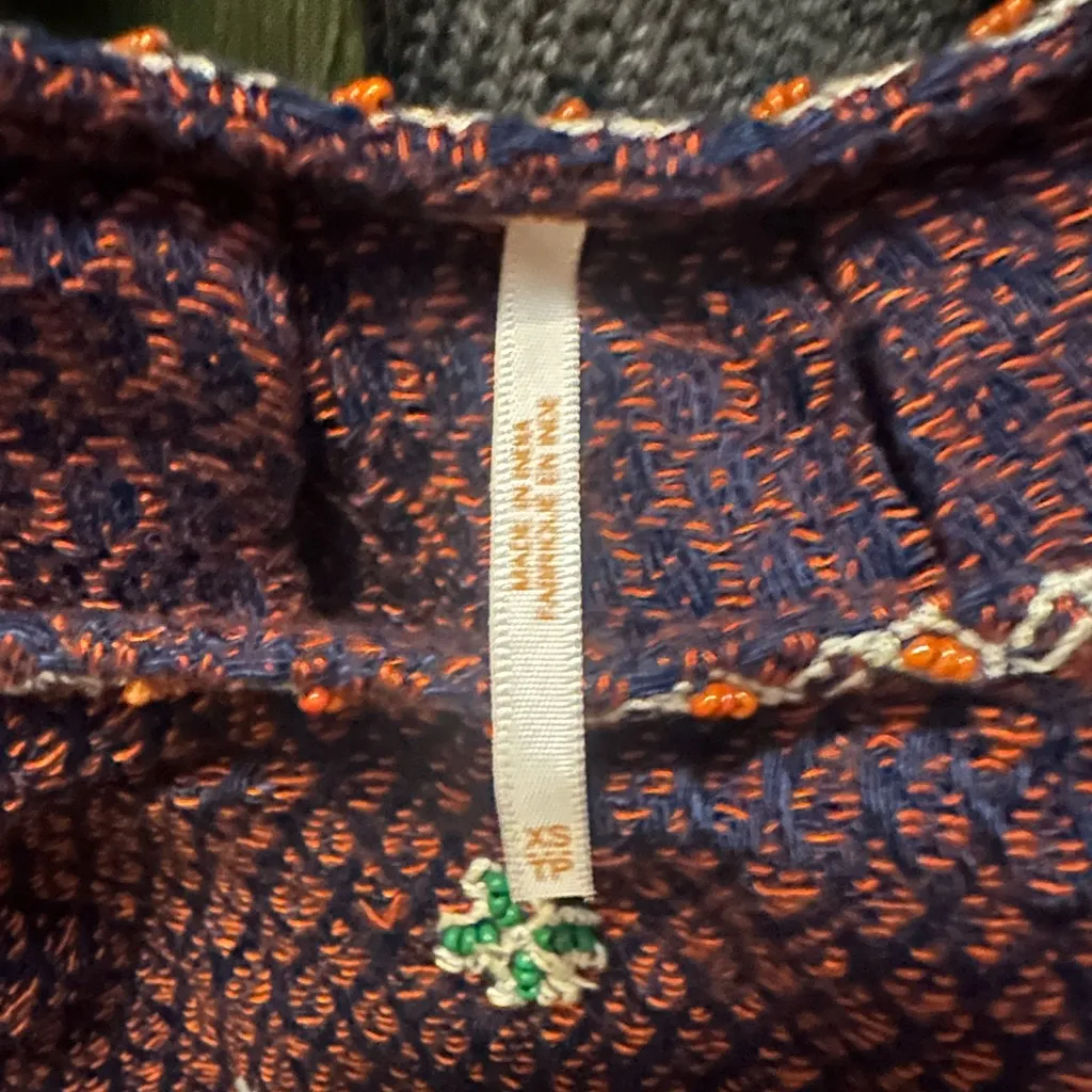 Free People In the Clouds Embroidered Knit Tunic XS - Image 4