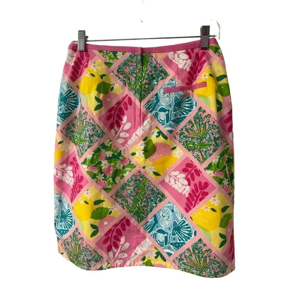 Lilly Pulitzer skirt zip back sz 8 - Image 2