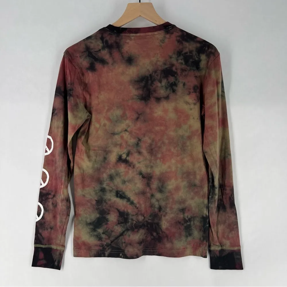 Aeropostale Optimist Peace Symbol Soft Tie Dye‎ Crew Neck Long Sleeve Tee - Image 9