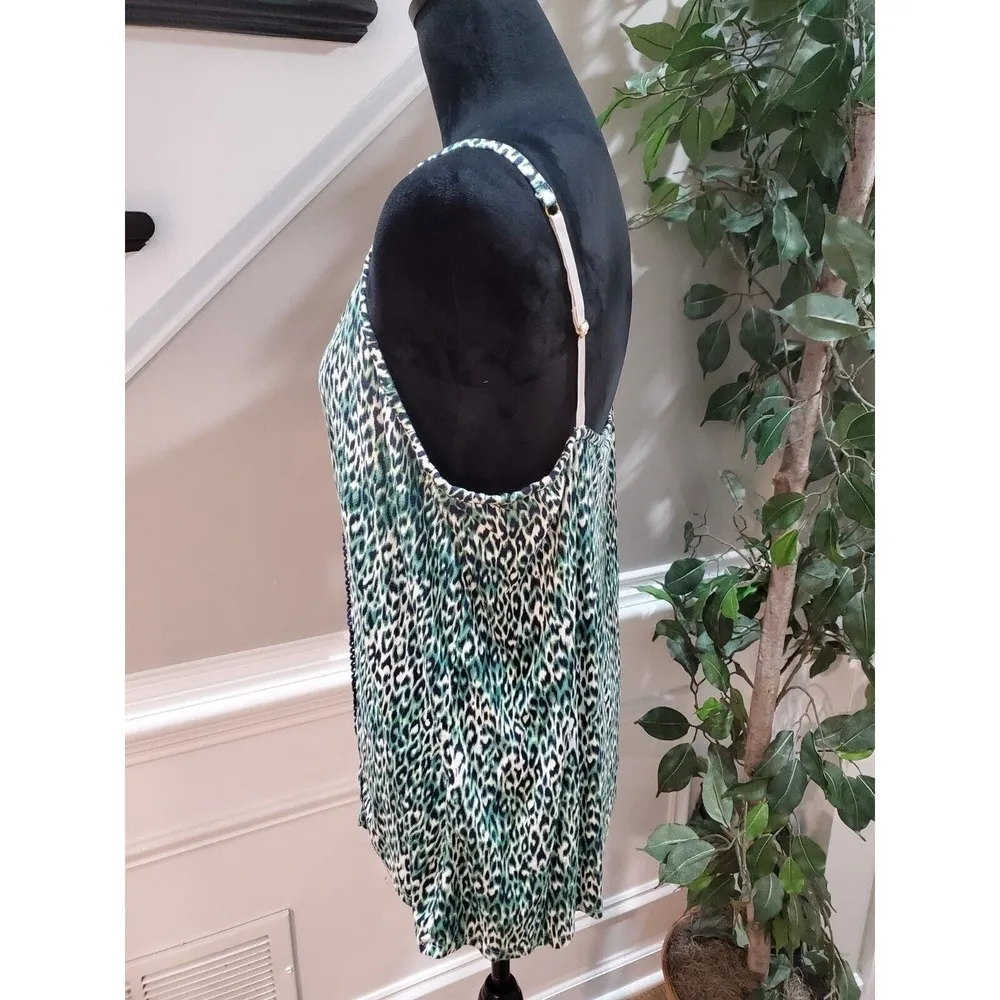 Soma Women's Multicolor Rayon Scoop Neck Sleeveless Casual Top Blouse Size XL - Image 5