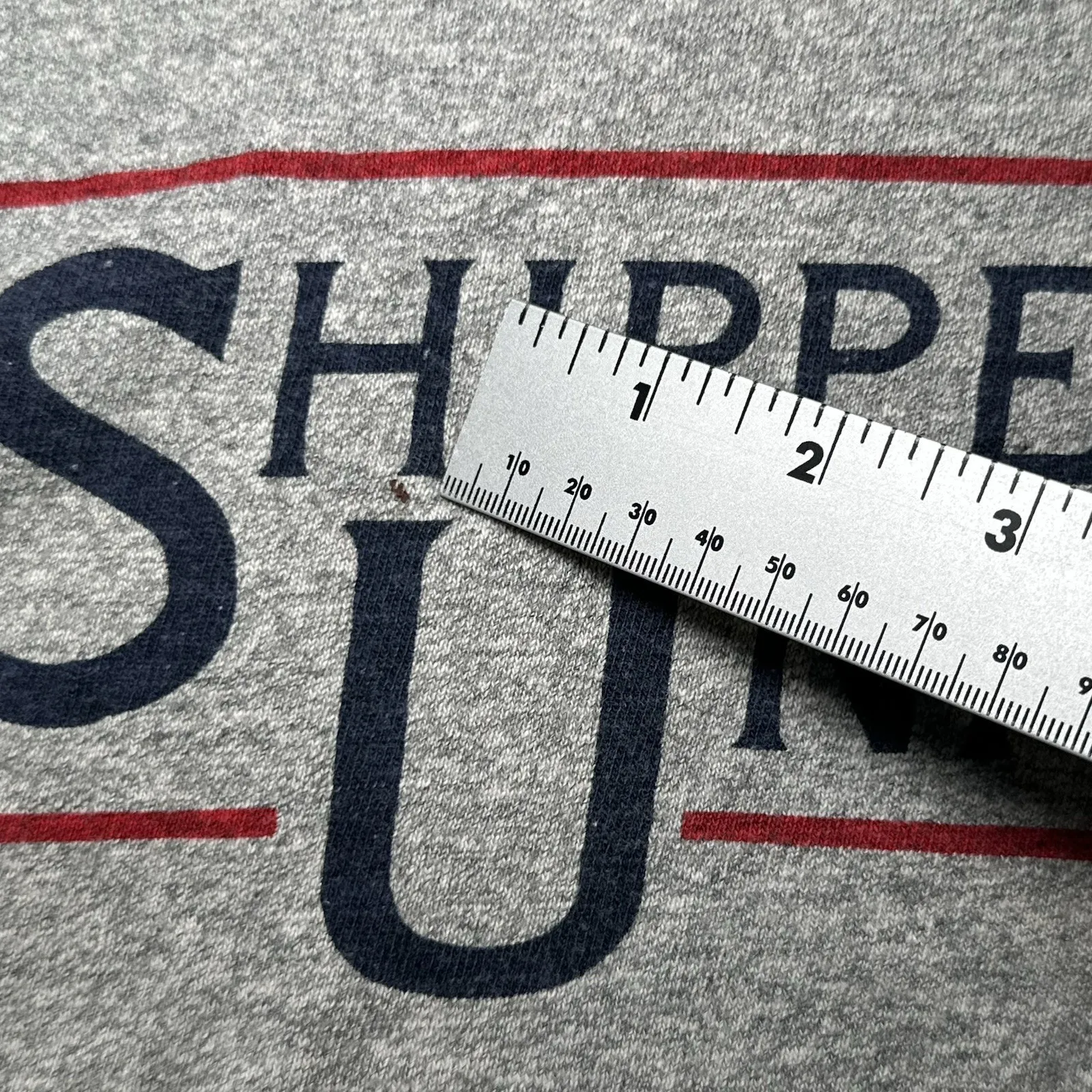 Vtg 90s Champion‎ USA Shippensburg University Collegiate Crop Shirt Size Large - Image 7