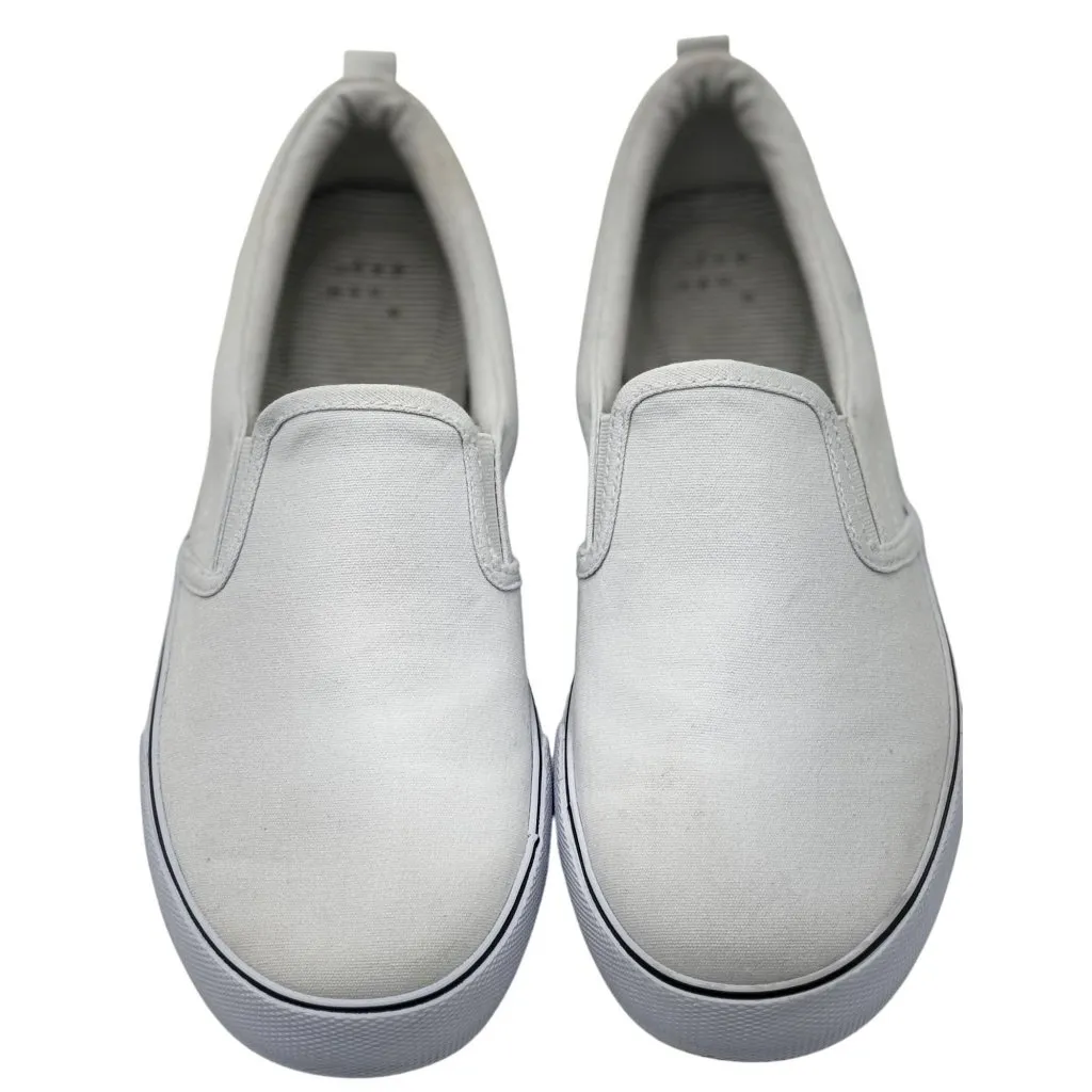 a new day Millie Twin Gore Slip-On Canvas Sneakers Women's US 9 M White - Image 2