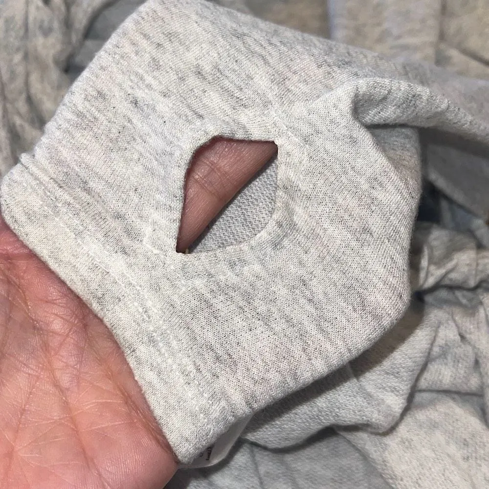 Ink Love And Peace Womens Cowlneck Drawstring Hem Tunic Sweatshirt Gray Small Gray - Image 7