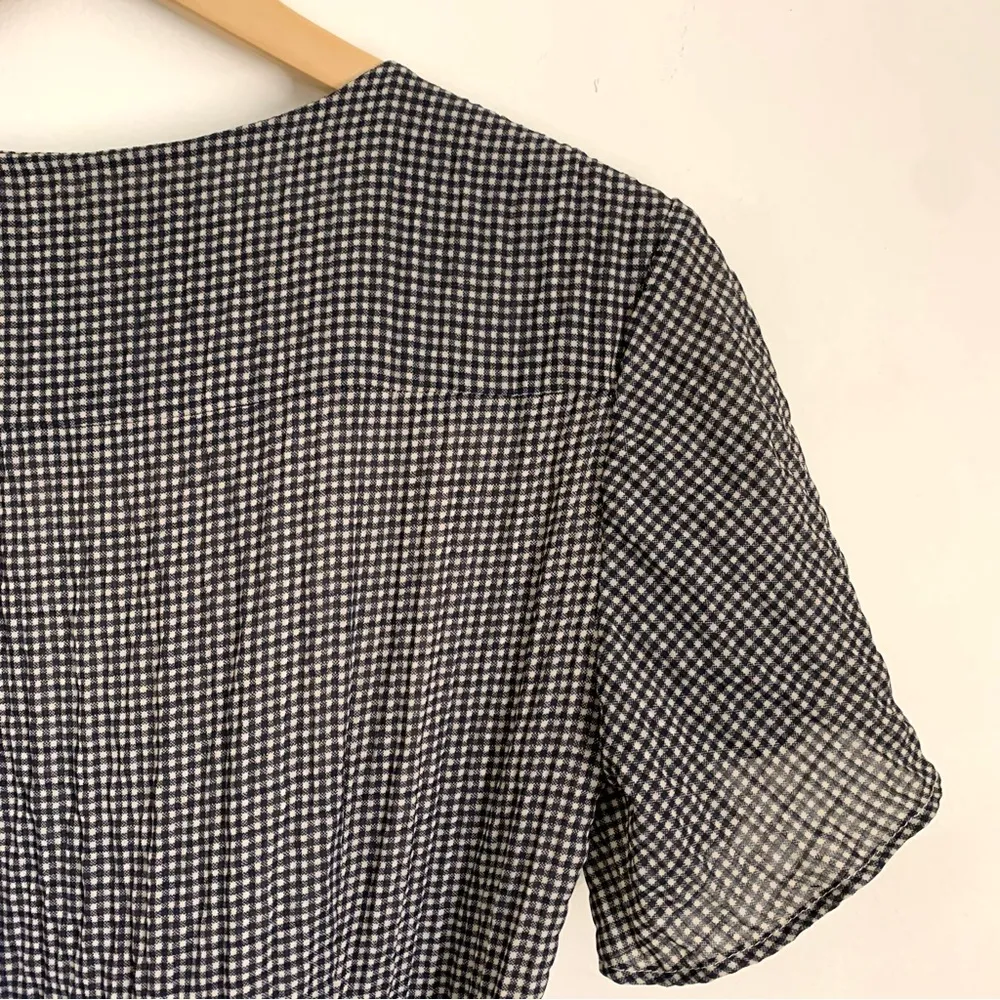 MOD REF Gingham Wrap Midi Dress size S - Image 5