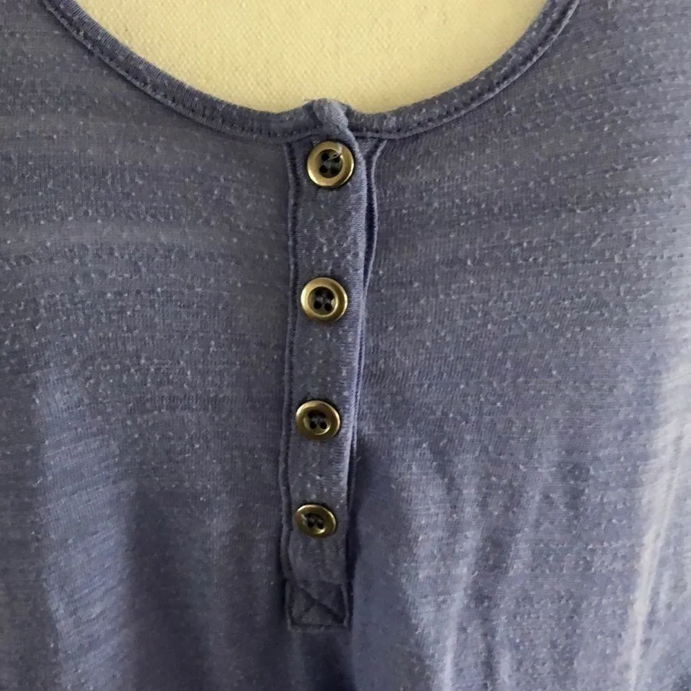 Splendid Blue/Purple Four Button Tank Top - Image 2