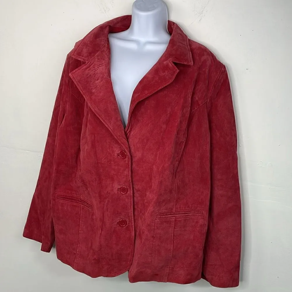 Uniform John Paul Richard Leather Jacket size 2X Red - Image 2