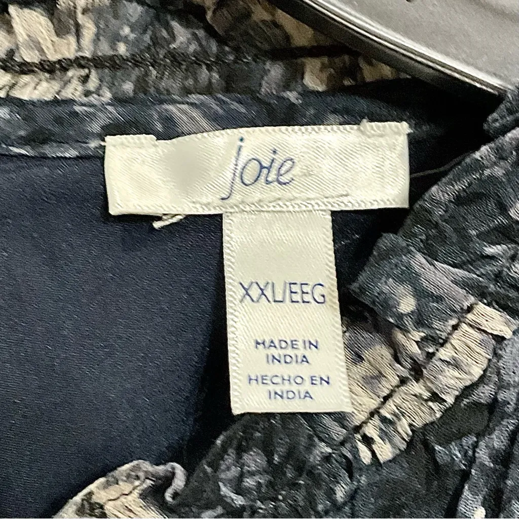 Joie Baltic Print Sheer Sleeveless Dress Size XXL Floral Mini Flowy Fairy - Image 5