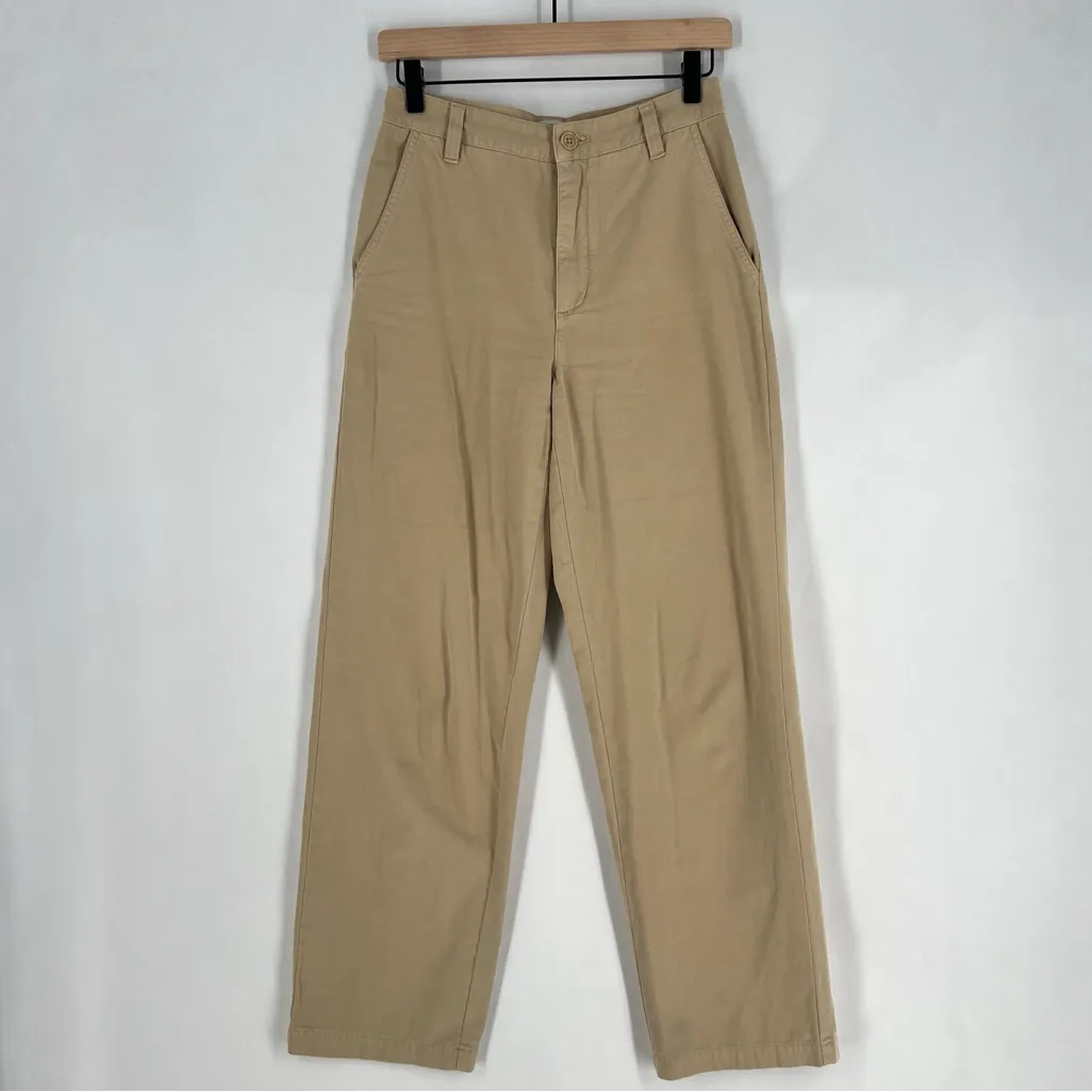 Sunday Best‎ Jaden Pant Khaki Chinos Mid Rise Straight Leg Organic Cotton Size 4 Tan - Image 3