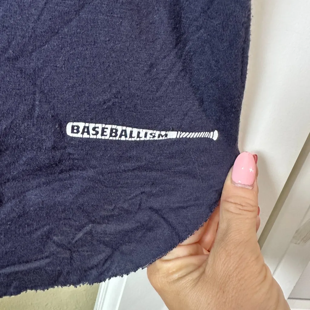 BASEBALLISM Baseball Seams America USA Graphic Tank Size Large Navy Blue - Image 5