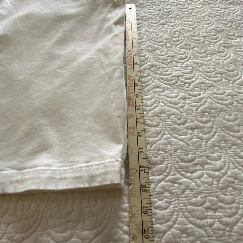 Gloria Vanderbilt Culottes White Denim Pleated Front High Rise Size 6 - Image 14