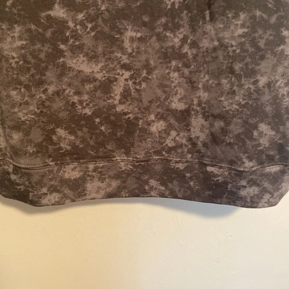 Daily Ritual Tie Dye Rolled Sleeve Lightweight Sweatshirt Gray Size XXL - Image 5