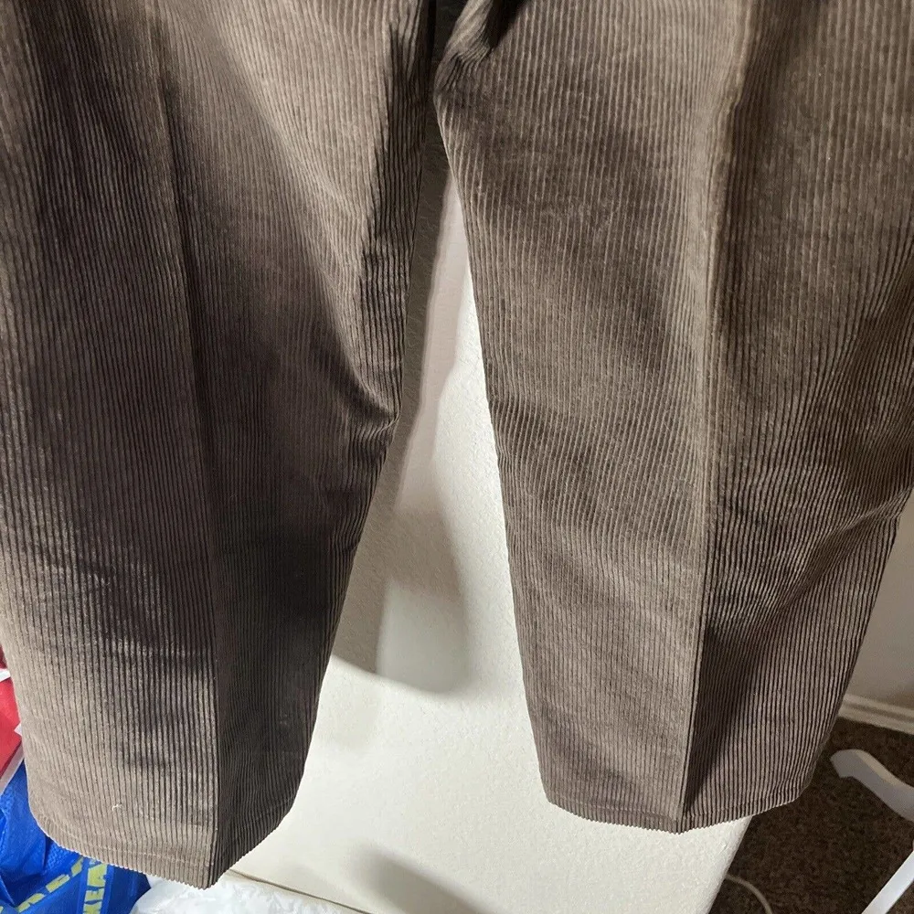 Woolrich  1964 Women’s Brown Corduroy Pants Loden Wide Leg High Waist Size 16 - Image 9