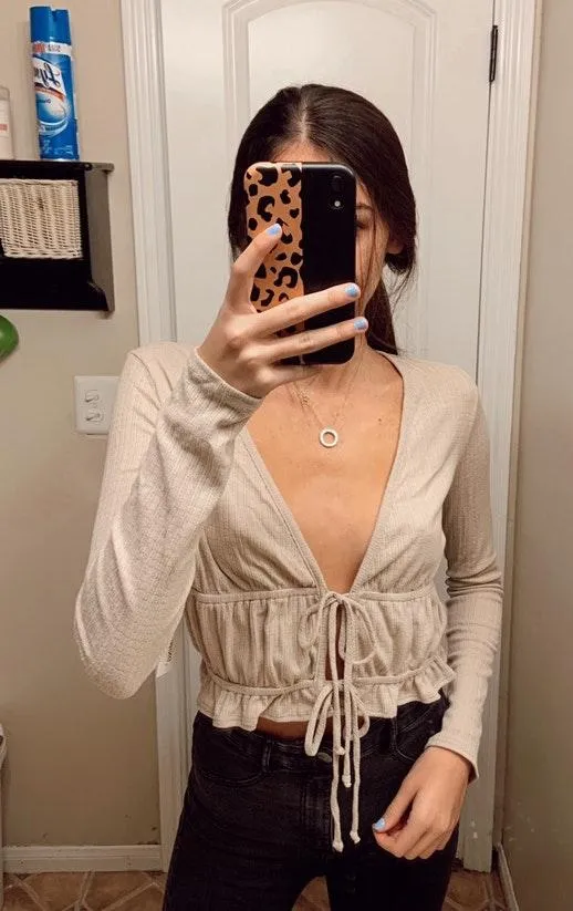 Front Tie Long Sleeve  - Image 3