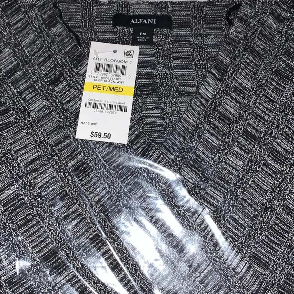 Alfani Petite‎ New Textured Surplice Sweater - Image 4