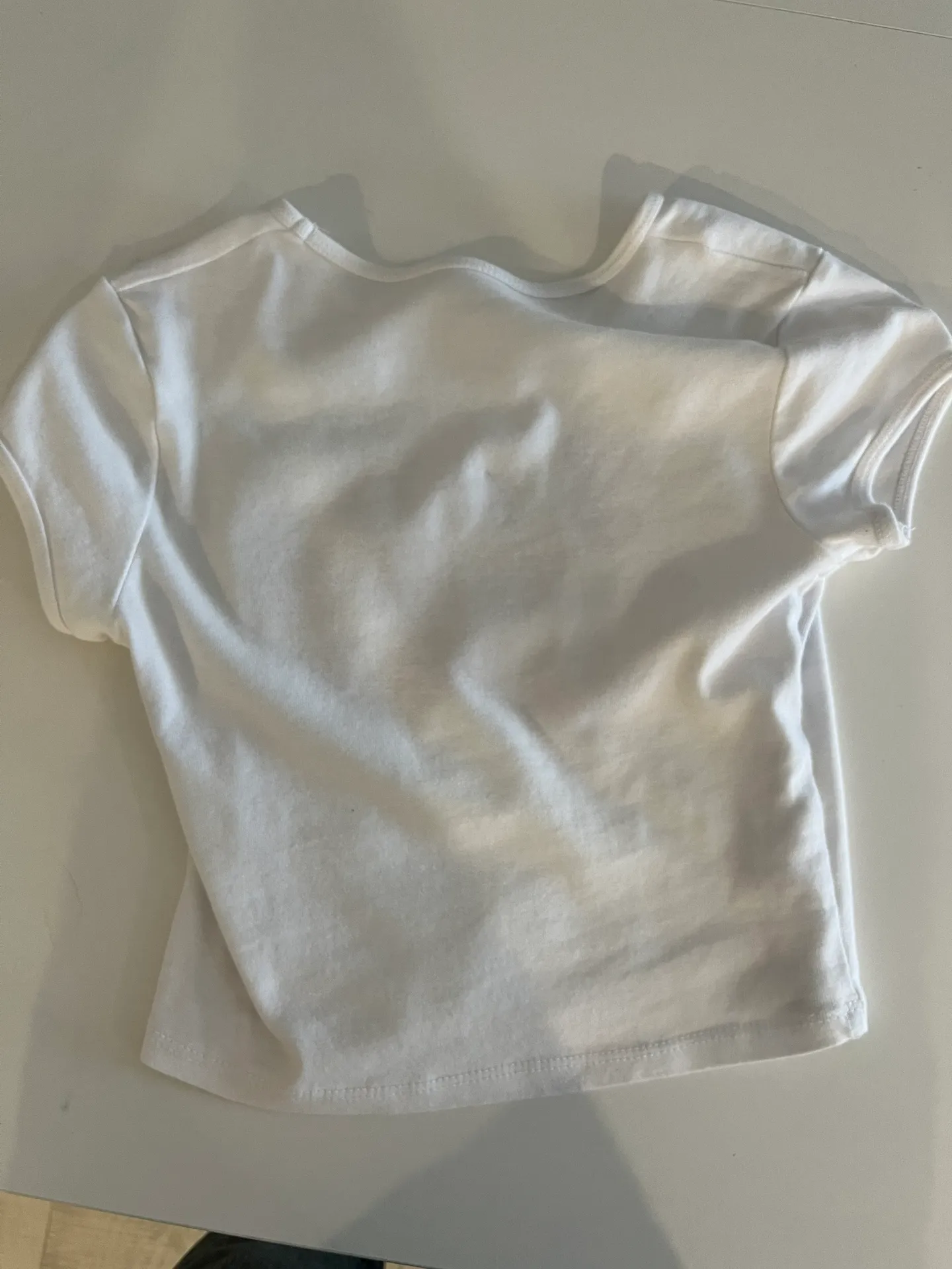 Alpha Phi Sorority Baby Tee White - Image 2