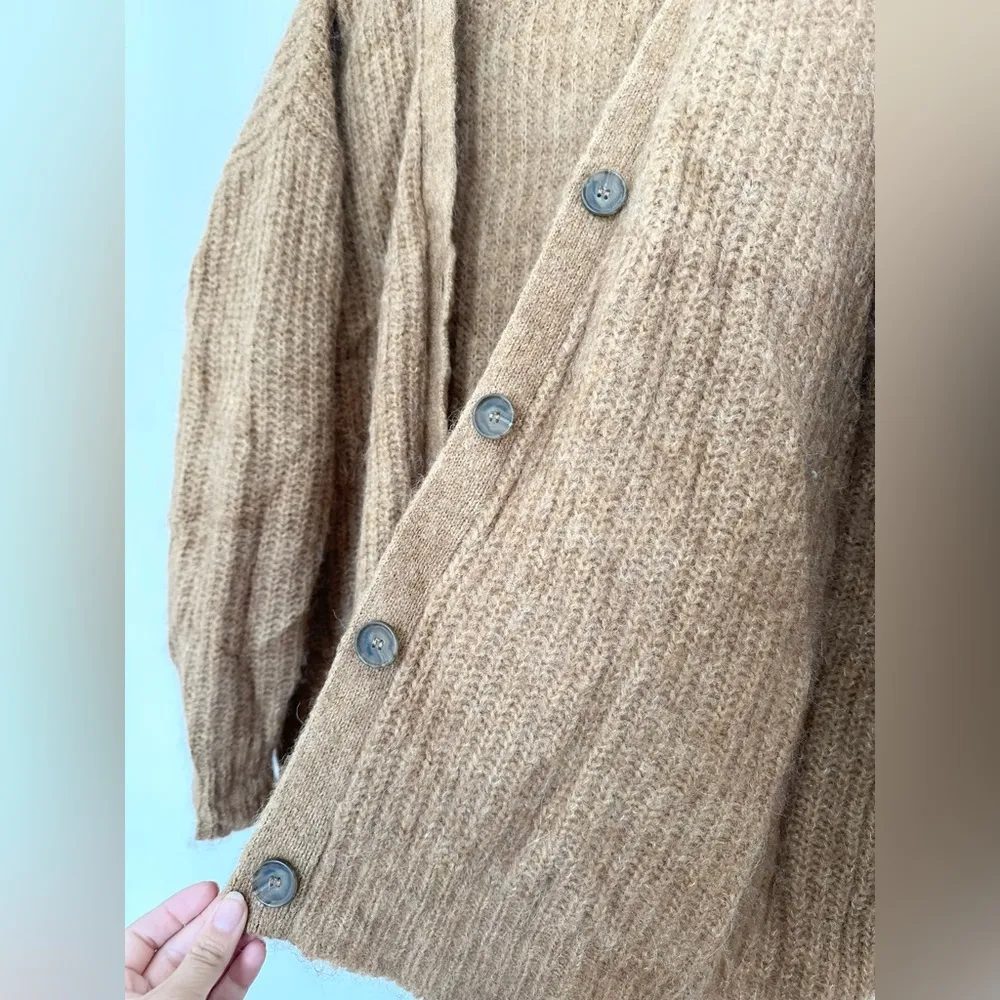 Jenni Kayne Cardigan Women's XS Brown Sweater cardigan cocoon tan neutral - Image 4