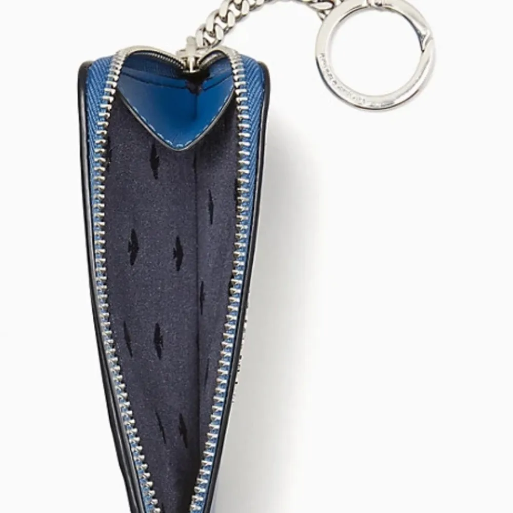 Authentic KATE SPADE Leather arctic bear l-zip card case/keychain - Image 7