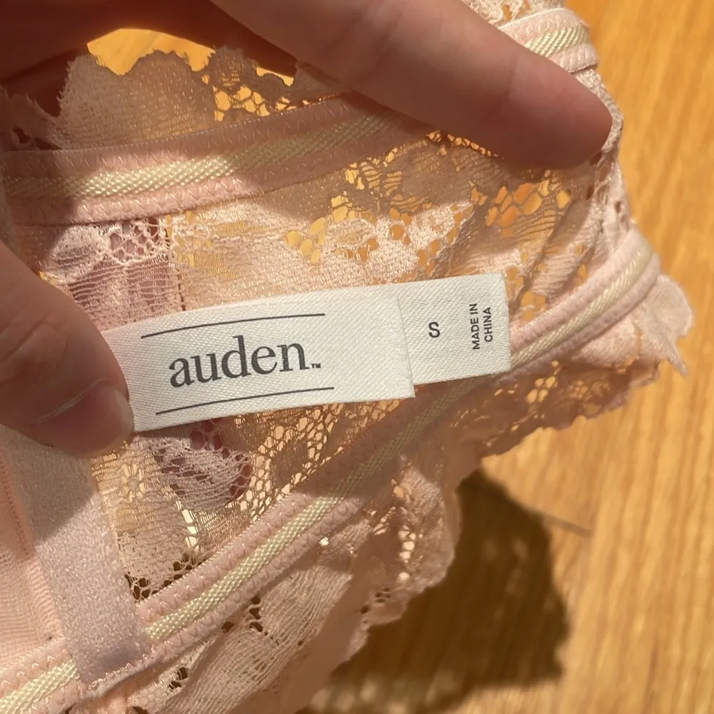 Auden Pink Lace Bandeau Strapless Bra Size Small - Image 3