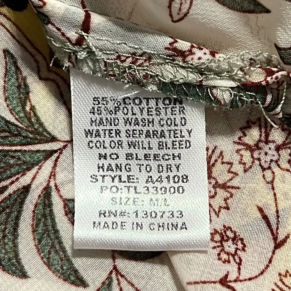 UMGEE medium/large kimono light green floral sheer cover up casual wear flaw - Image 6