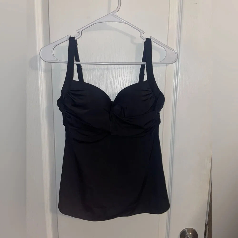 Soma‎ Black Tankini Bathing Suit Top Size 34D - Image 2