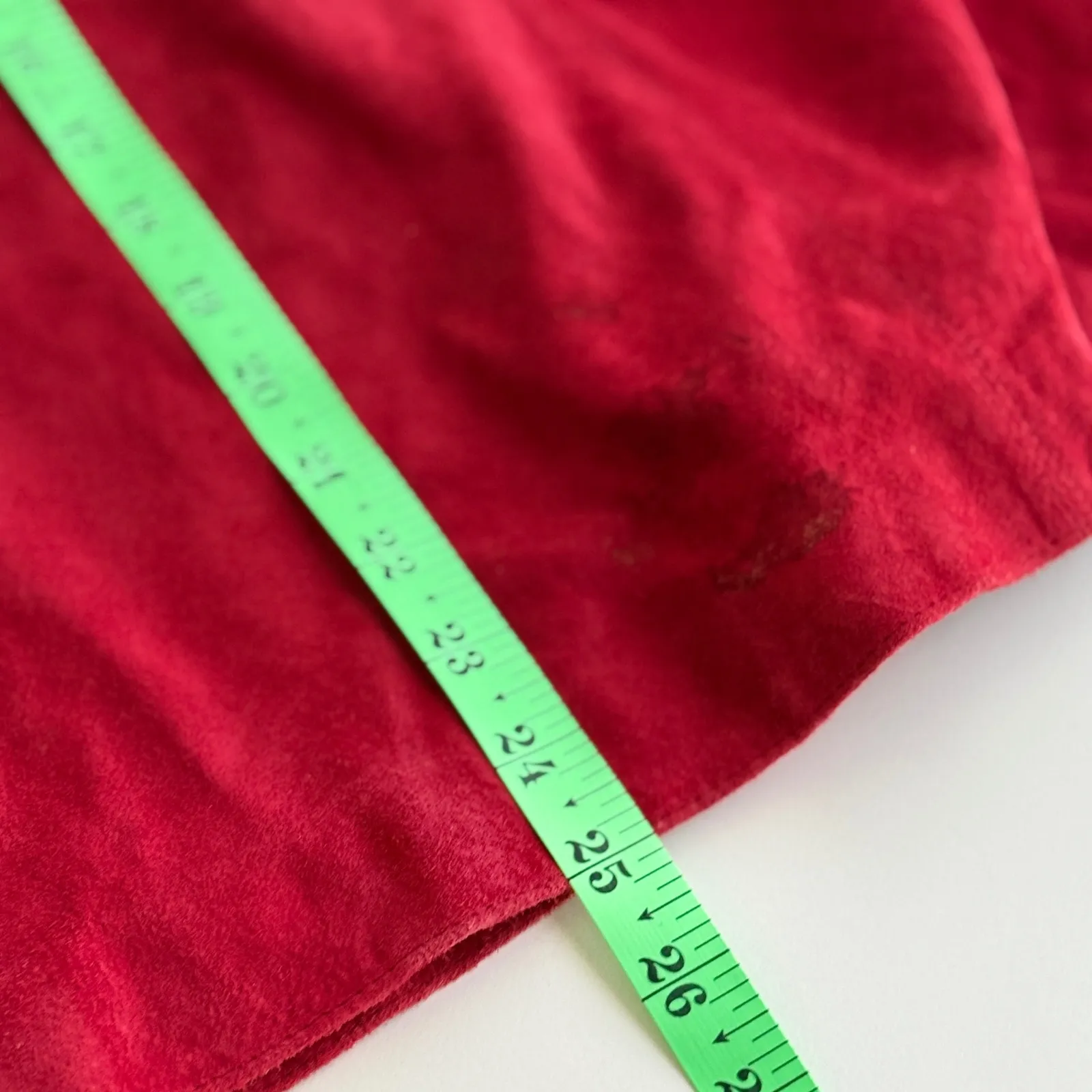 Investments Genuine Leather Suede Blazer Sz Lg Red Button Down Shacket - Image 7