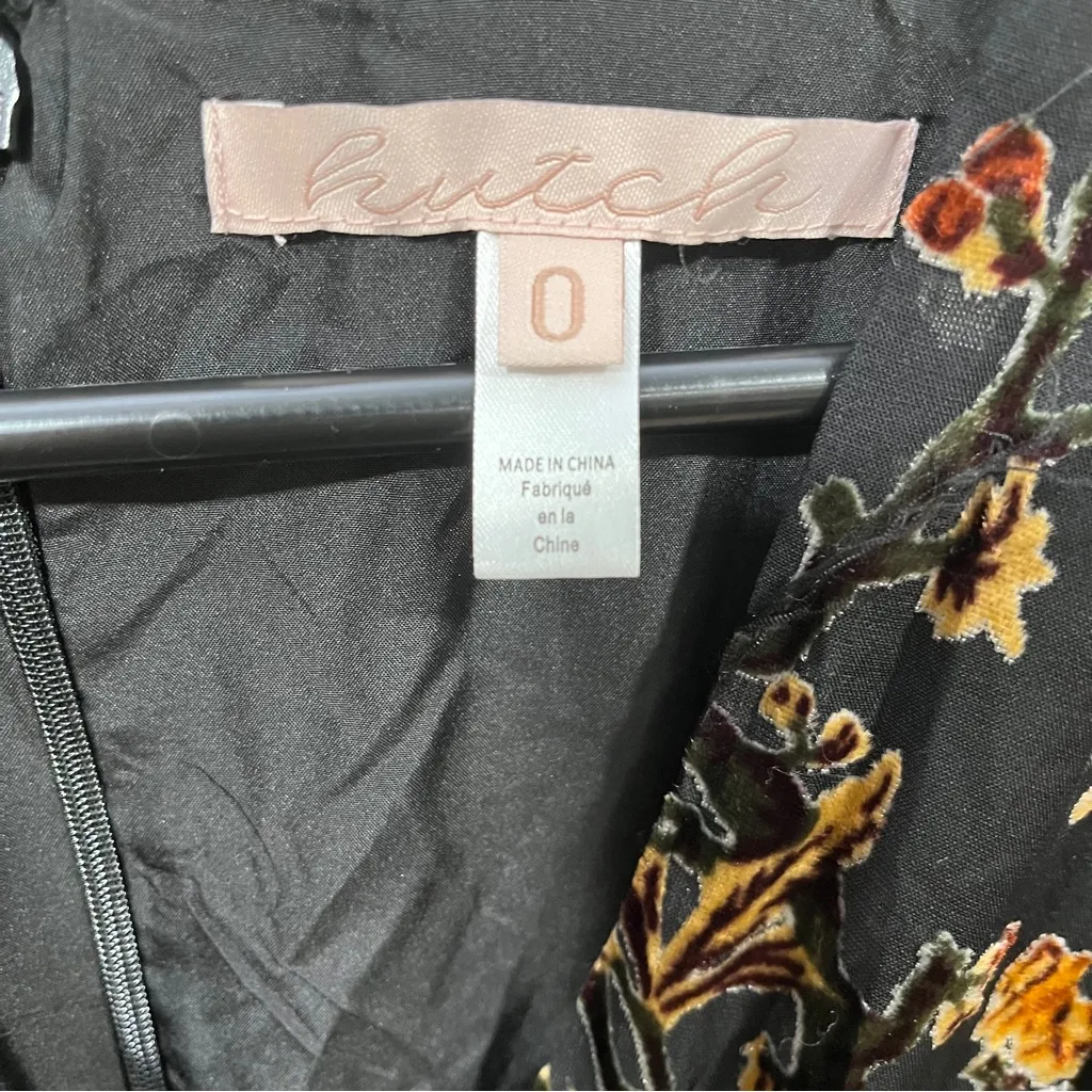 NWOT Hutch Floral Wrap-Front Jumpsuit velvet multicolor women size 0 - Image 5